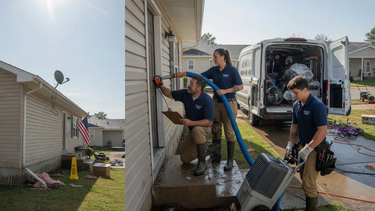 Ceiling Water Damage Restoration in Whiting, KS near me